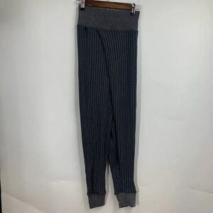Nike‎ Yoga Women's Luxe DD9607-010 Grey Crossover Fleece Rib Knit Pants Size XS